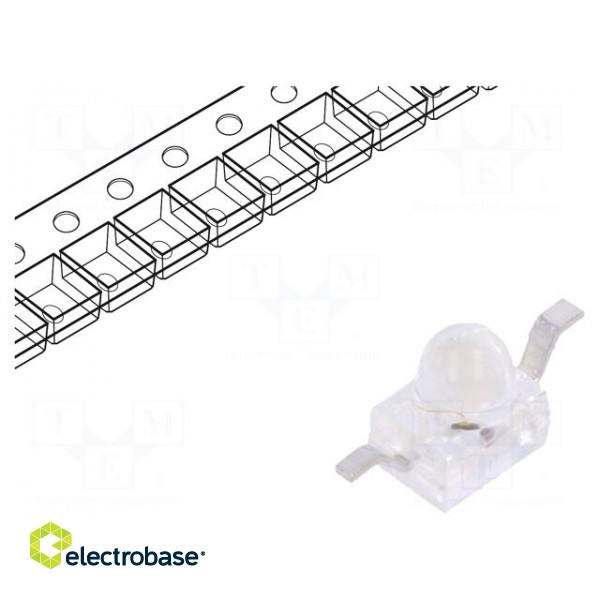 LED | SMD | Gull wing | green | 400÷800mcd | 2.5x2x2.8mm | 20° | 2.1÷2.5V