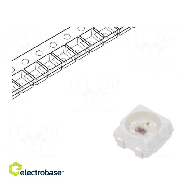 LED | SMD | 3535 | RGB | 3.68x3.48x2.95mm | 120° | 3.5÷5.3V | 16mA