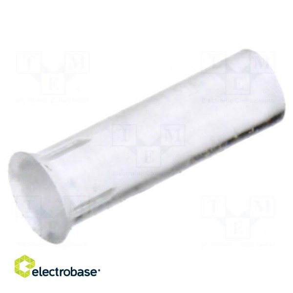 Fiber for LED | round | Ø2.3mm | Front: flat | straight