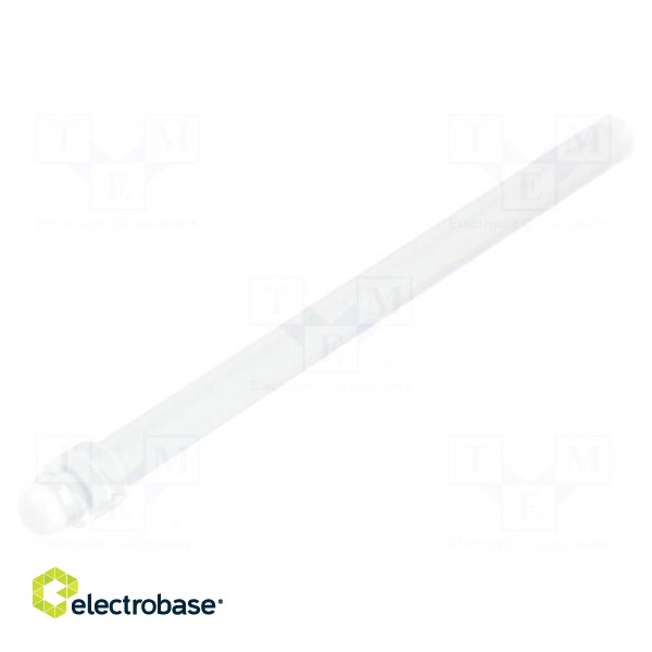 Fibre for LED | round | Ø2.8mm | Front: convex | straight | -20÷50°C