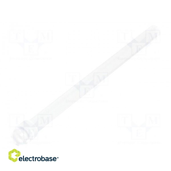 Fibre for LED | round | Ø2.8mm | Front: flat | straight | -20÷50°C