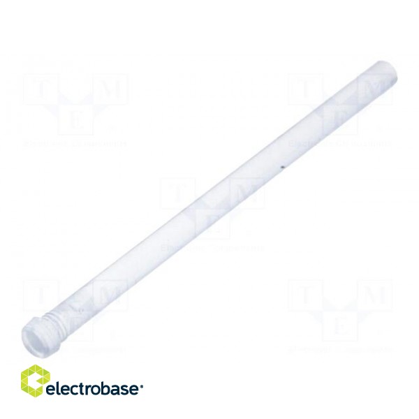 Fibre for LED | round | Ø3.2mm | Front: convex | straight