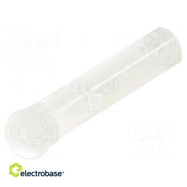Fiber for LED | round | Ø3.2mm | Front: convex | straight | IP68