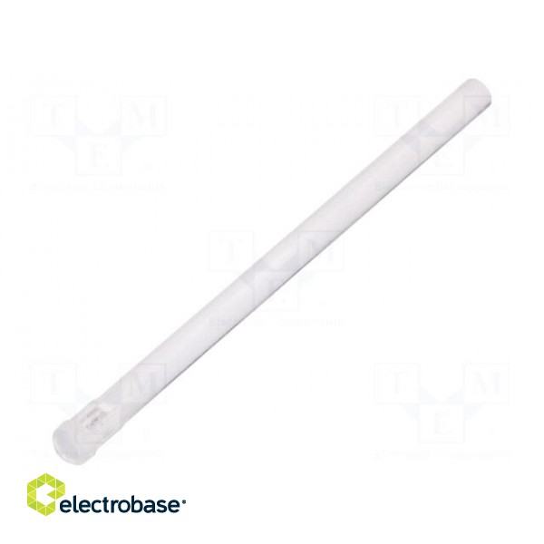 Fibre for LED | round | Ø3.2mm | Front: flat | straight