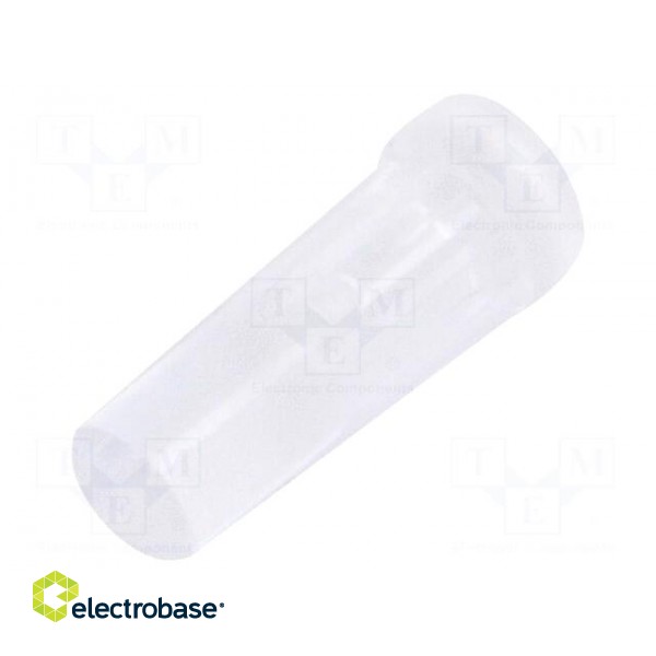 Fibre for LED | round | Ø3.2mm | Front: flat | straight