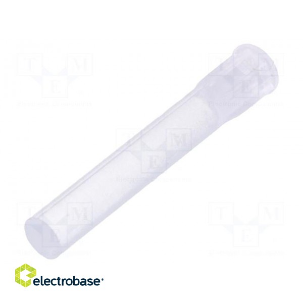 Fibre for LED | round | Ø3.2mm | Front: flat | straight