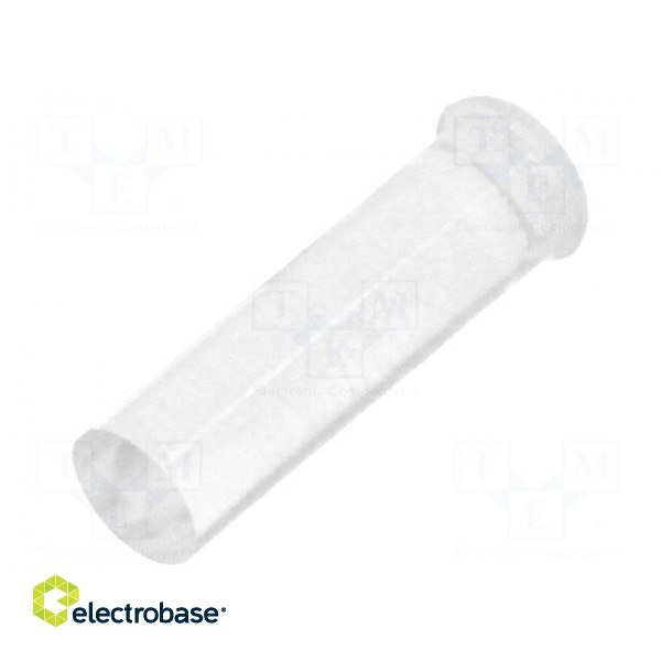 Fiber for LED | round | Ø3mm | Front: convex | straight