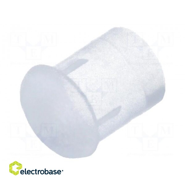 Fibre for LED | round | Ø3mm | Front: convex | straight