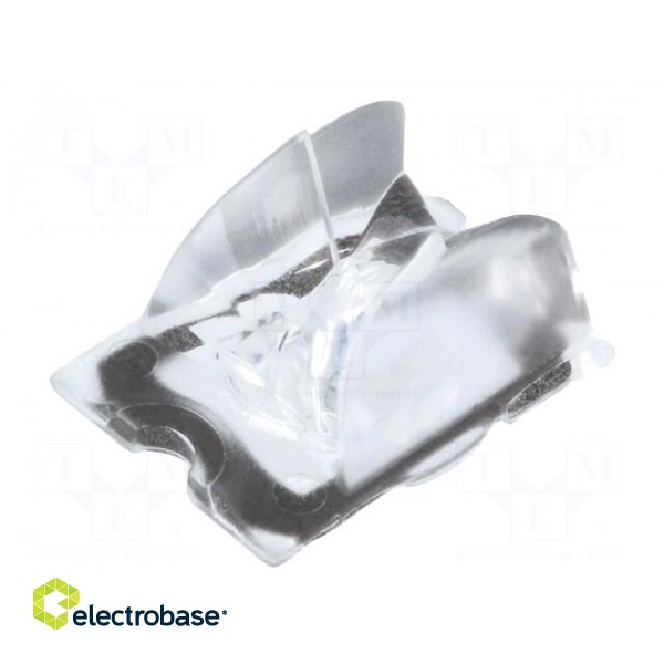 LED lens | rectangular | Mat: PMMA plexiglass | transparent