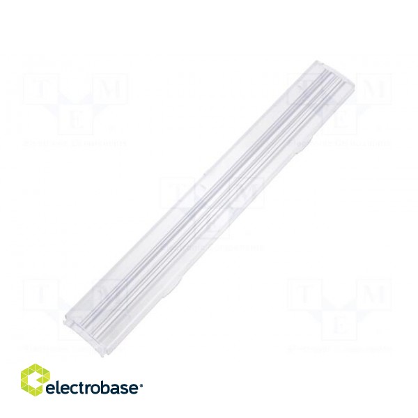 LED lens | rectangular | Mat: polycarbonate | transparent image 1