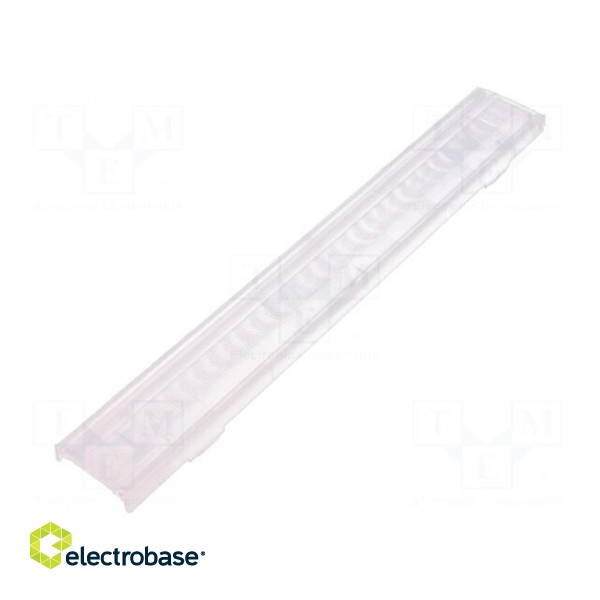 LED lens | rectangular | transparent | H: 9.5mm