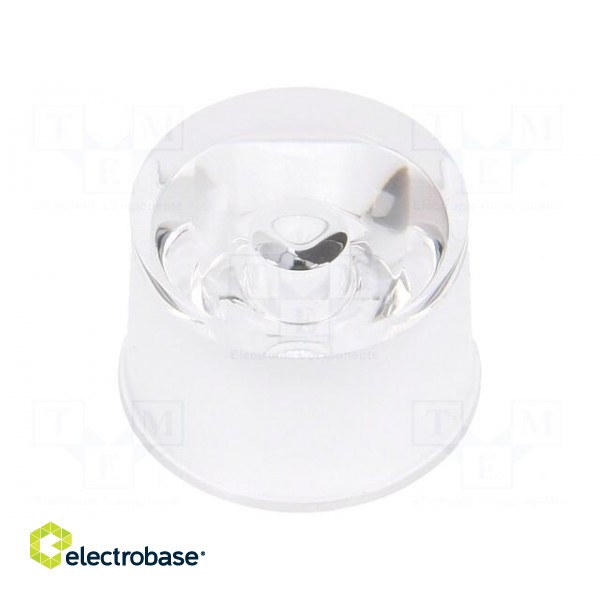 LED lens | round | colourless | 30° | V: with holder фото 1
