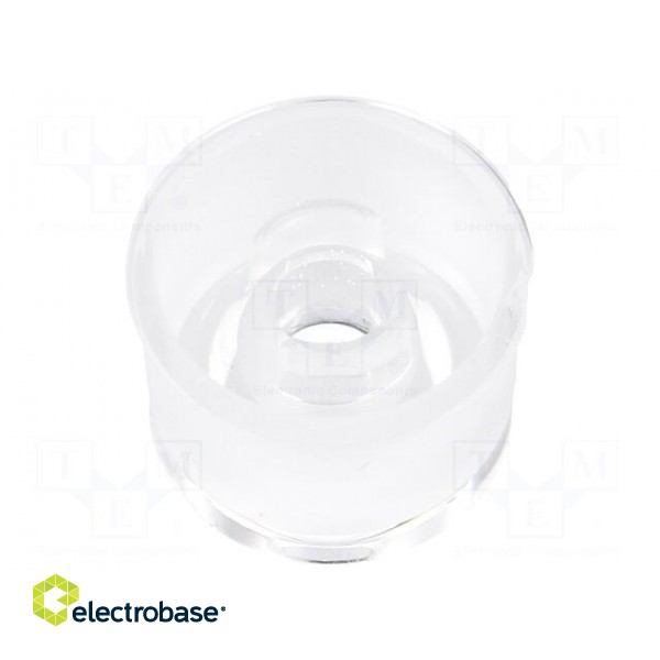LED lens | round | colourless | 30° | V: with holder фото 2