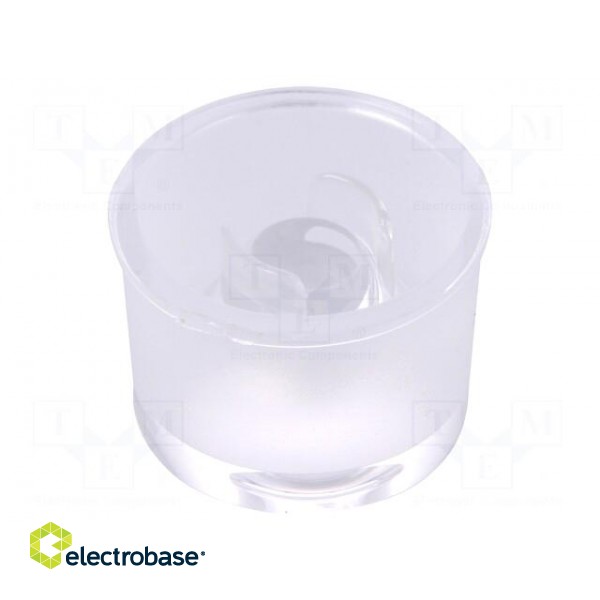 LED lens | round | colourless | 60° | V: with holder фото 2