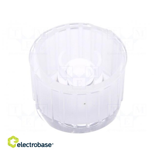 LED lens | round | colourless | 90° | V: with holder фото 2