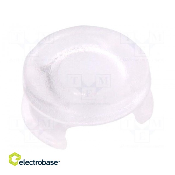 LED lens | round | Mat: polycarbonate | transparent | 5mm | UL94V-2