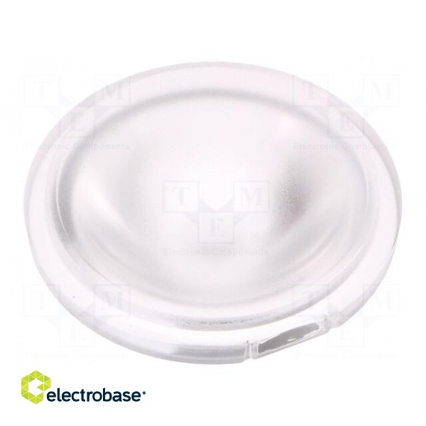 LED lens | round | plexiglass PMMA | transparent | 13÷20° | H: 16.4mm фото 1