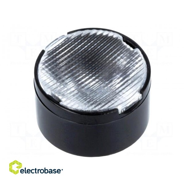 LED lens | round | Mat: PMMA plexiglass | transparent | 32÷41°