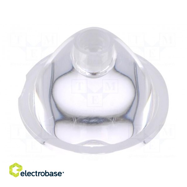 LED lens | round | plexiglass PMMA | transparent | 3÷7° | H: 27.4mm image 2