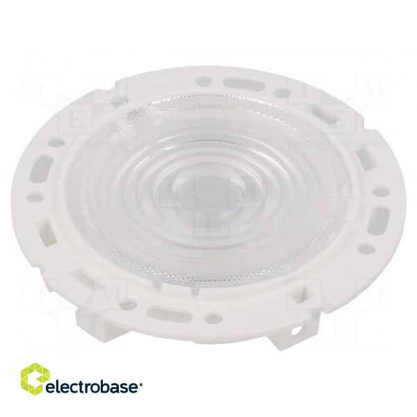 LED lens | round | plexiglass PMMA | transparent | Mounting: push-in image 2