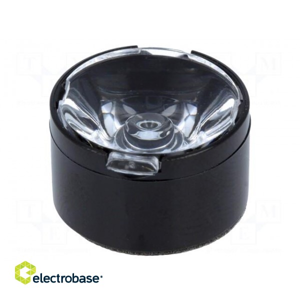 LED lens | round | plexiglass PMMA | transparent | 11÷16° | H: 9.7mm