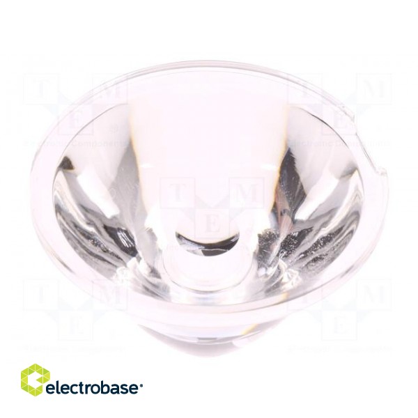 LED lens | round | Mat: PMMA plexiglass | transparent | 4÷11° image 1