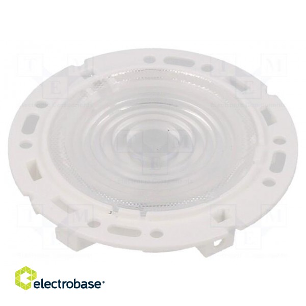 LED lens | round | plexiglass PMMA | transparent | Mounting: push-in image 3