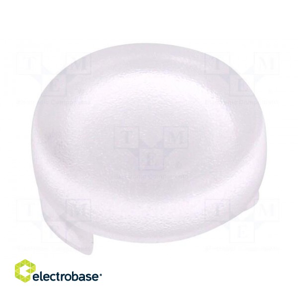 LED lens | round | Mat: polycarbonate | transparent | 5mm | UL94V-2