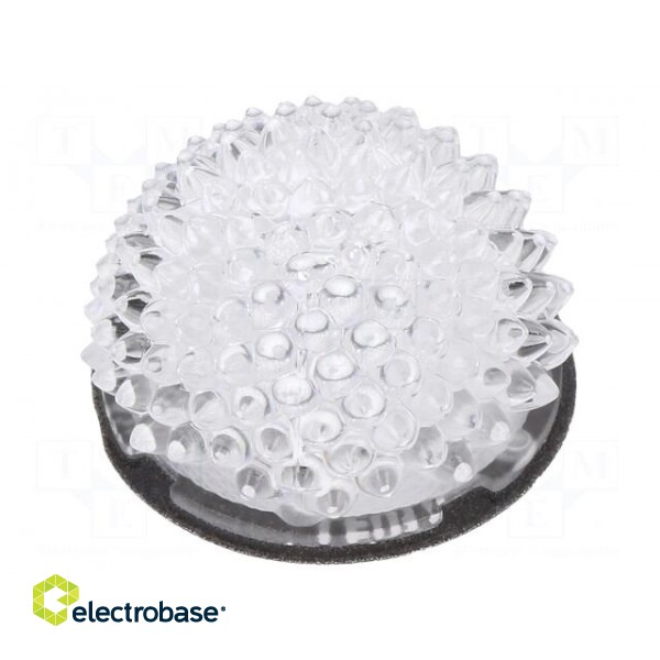 LED lens | round | polycarbonate | transparent | LED CREE | XP-E2 image 1
