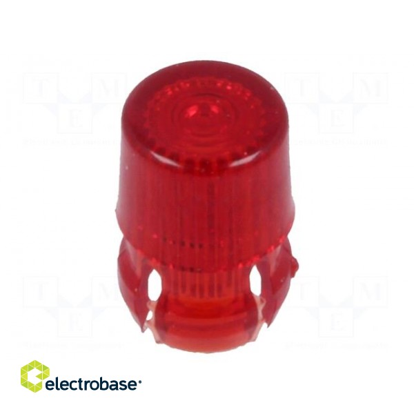 LED lens | round | red | 3mm