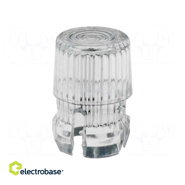 LED lens | round | transparent | 3mm