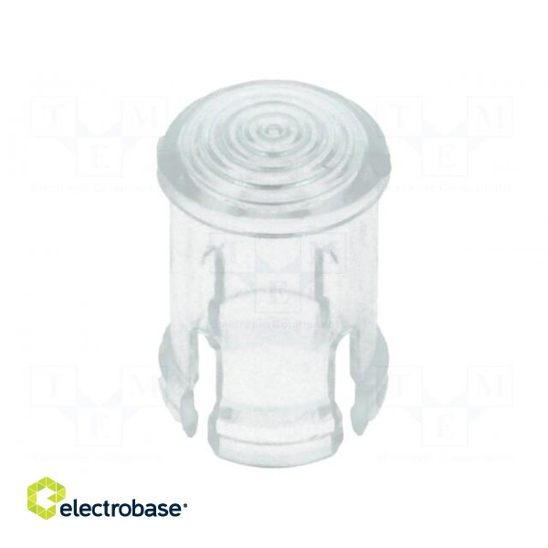 LED lens | round | transparent | lowprofile | 5mm