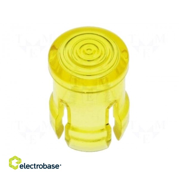 LED lens | round | yellow | lowprofile | 3mm