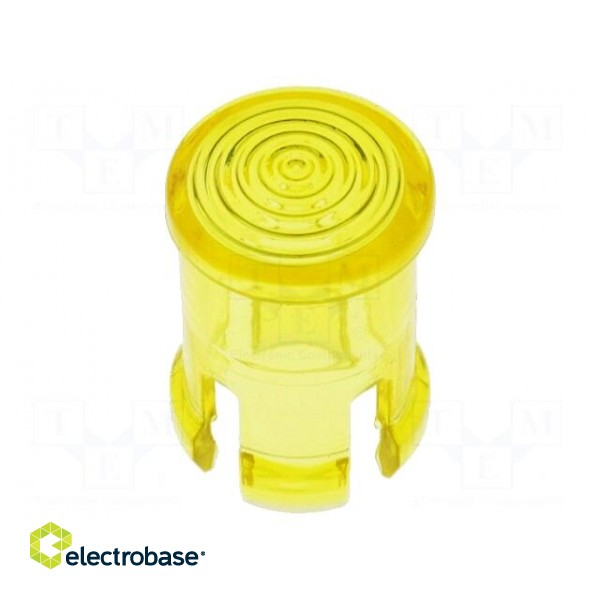 LED lens | round | yellow | lowprofile | 5mm