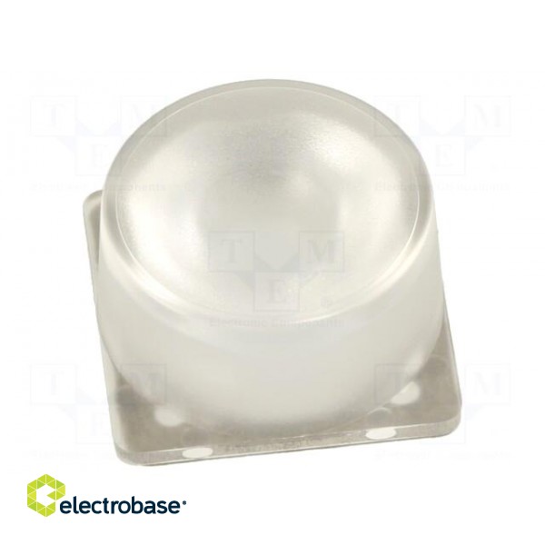 LED lens | square | plexiglass PMMA | 37÷53° | H: 11.8mm