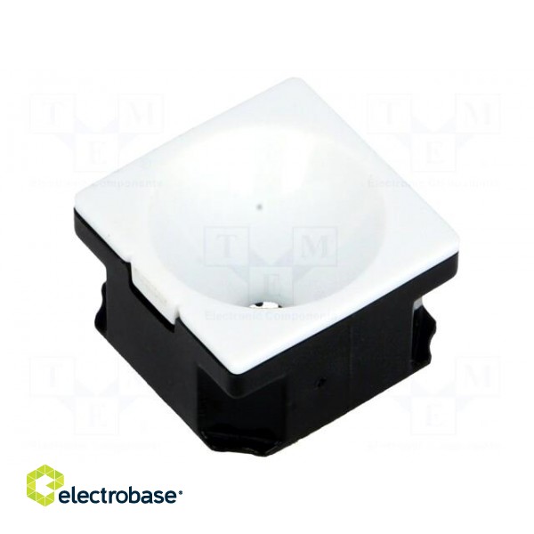 LED lens | square | transparent | LED CREE,LED SEOUL | XP-E,XP-G,Z5 image 1