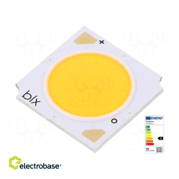 Power LED | COB | 120° | 630mA | P: 21.4W | 3146lm | 19x19x1.7mm | 147lm/W image 1