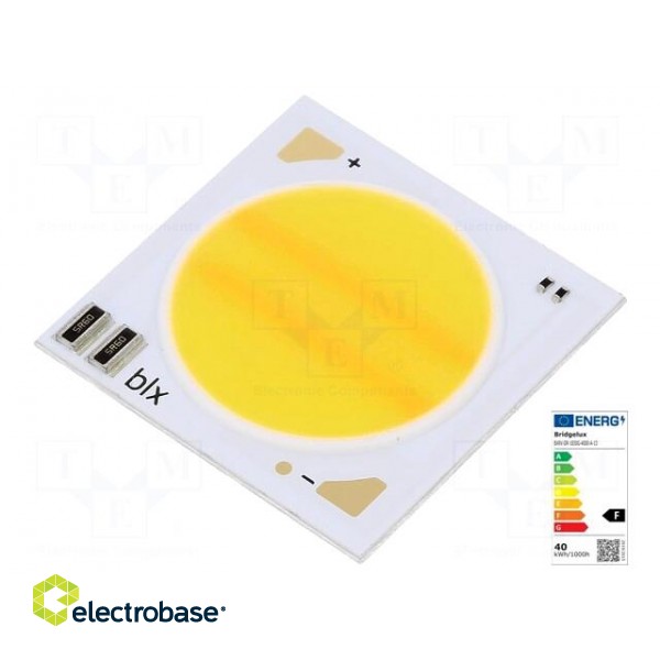 Power LED | COB,bicolour | white warm | 20÷1290mA | P: 500mW/44.5W image 1