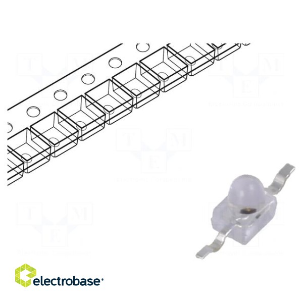 IR transmitter | 1.9mm | transparent | 25° | λp max: 940nm | SMD | 65mA