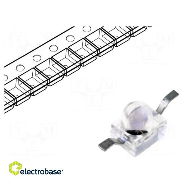 IR transmitter | 890nm | transparent | 35mW | 17° | SMD | 100mA | 1.3÷1.5V