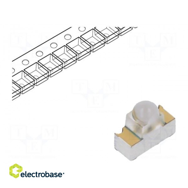 IR transmitter | 940nm | transparent | 9° | SMD | Dim: 3.1x1.3x2.75mm