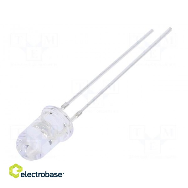 LED | UV | 30° | 12÷20mA | P: 150mW | 360÷370nm | 5VDC | THT | Front: convex