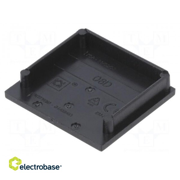 Cap for LED profiles | black | ABS | Application: VARIO30-08 | V: D image 2