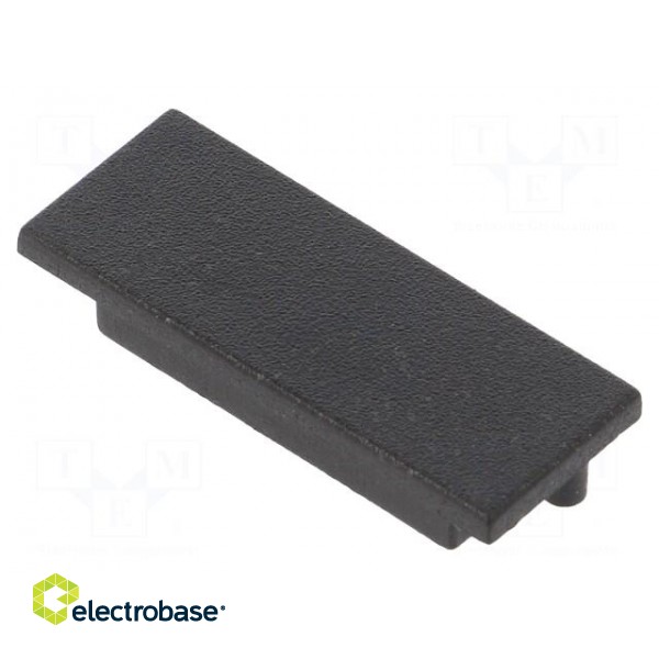 Cap for LED profiles | black | ABS | Application: VARIO30-01 | Pcs: 2 image 1