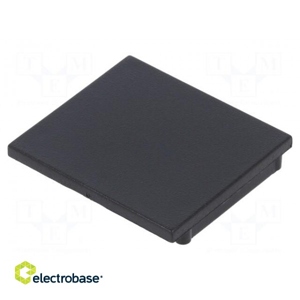 Cap for LED profiles | black | 2pcs | ABS | Kind of shutter: D image 1