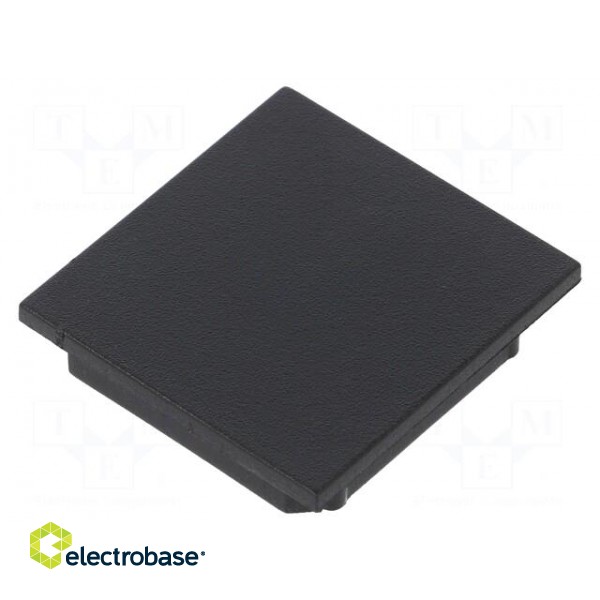 Cap for LED profiles | black | ABS | Application: VARIO30-08 image 1