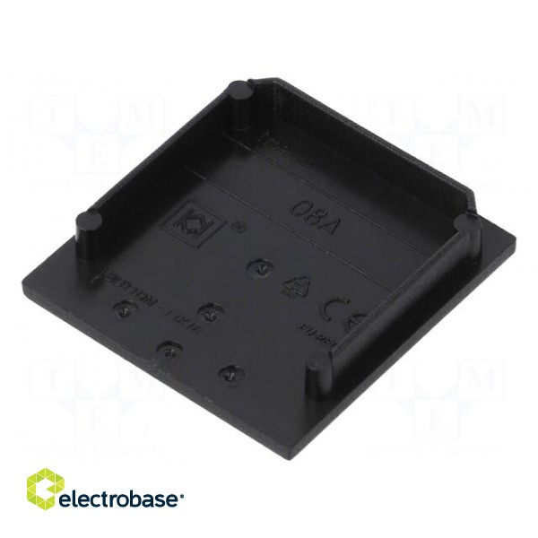 Cap for LED profiles | black | ABS | Application: VARIO30-08 фото 2