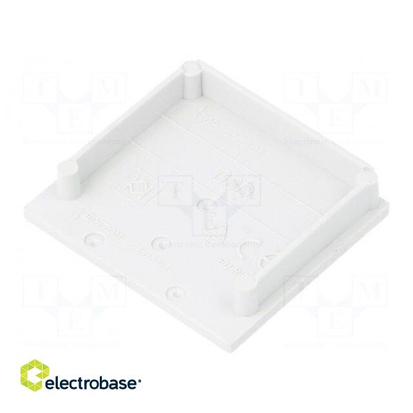 Cap for LED profiles | grey | ABS | Application: VARIO30-08 | V: D image 2