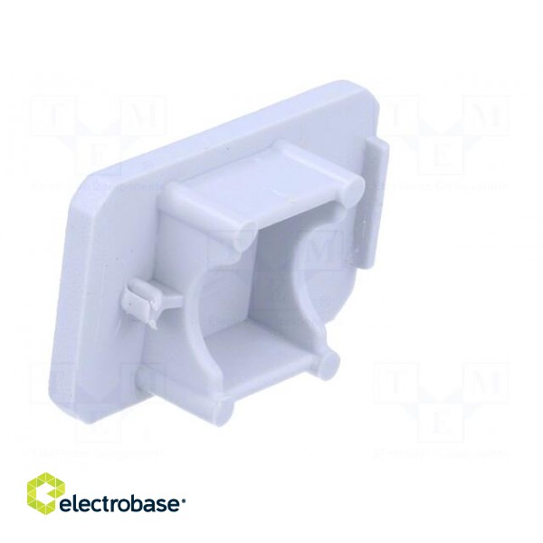 Cap for LED profiles | grey | ABS | Application: MIKRO-LINE12 | Pcs: 2 фото 4