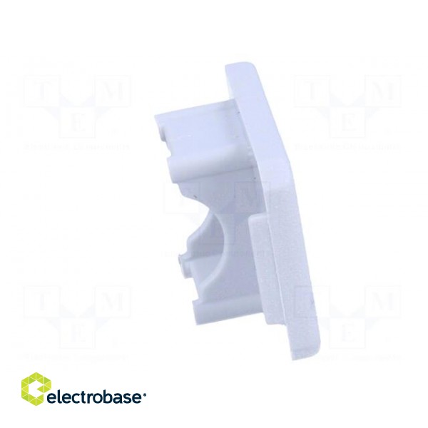 Cap for LED profiles | grey | ABS | Application: MIKRO-LINE12 | Pcs: 2 фото 7